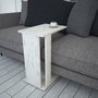 Hanah Home Mesa Auxiliar Pasific C Blanco y Negro 30x43x61cm Tablero Melamina 18mm